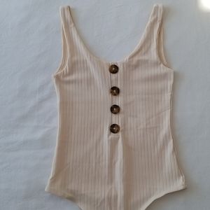 Cream bodysuit